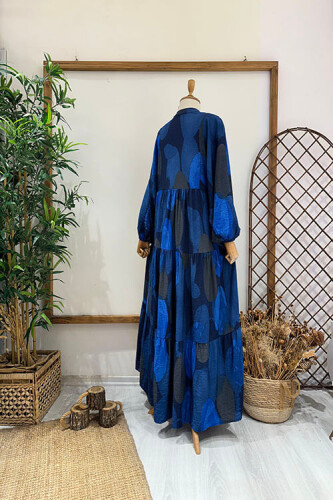 CİRCLE ELBİSE Saks - 3
