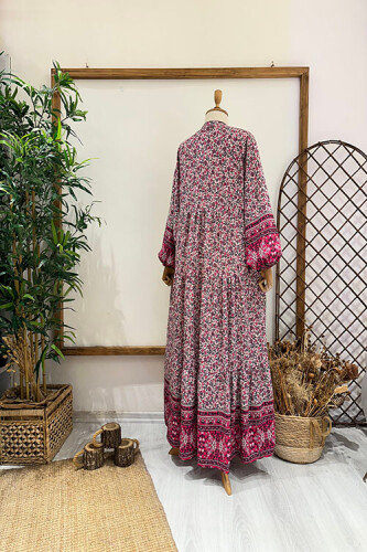 HAZAL ELBİSE Fuşya - 3