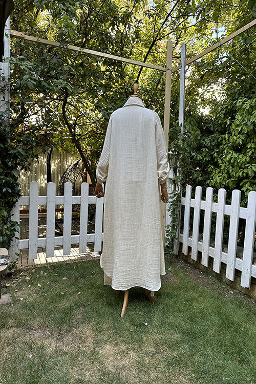 KETEN YALDIZ ÇİZGİLİ PANTOLON TAKIM - 3