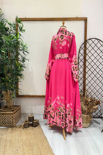 LİON GÖMLEK ELBİSE Pembe - 3
