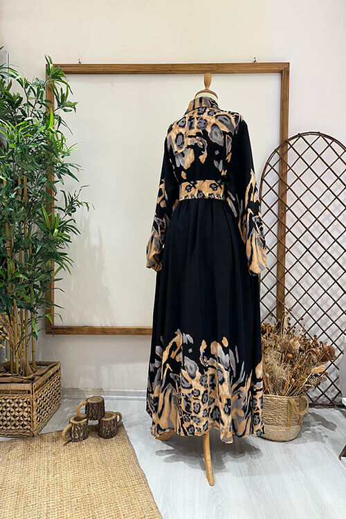 LİON GÖMLEK ELBİSE Siyah - 3